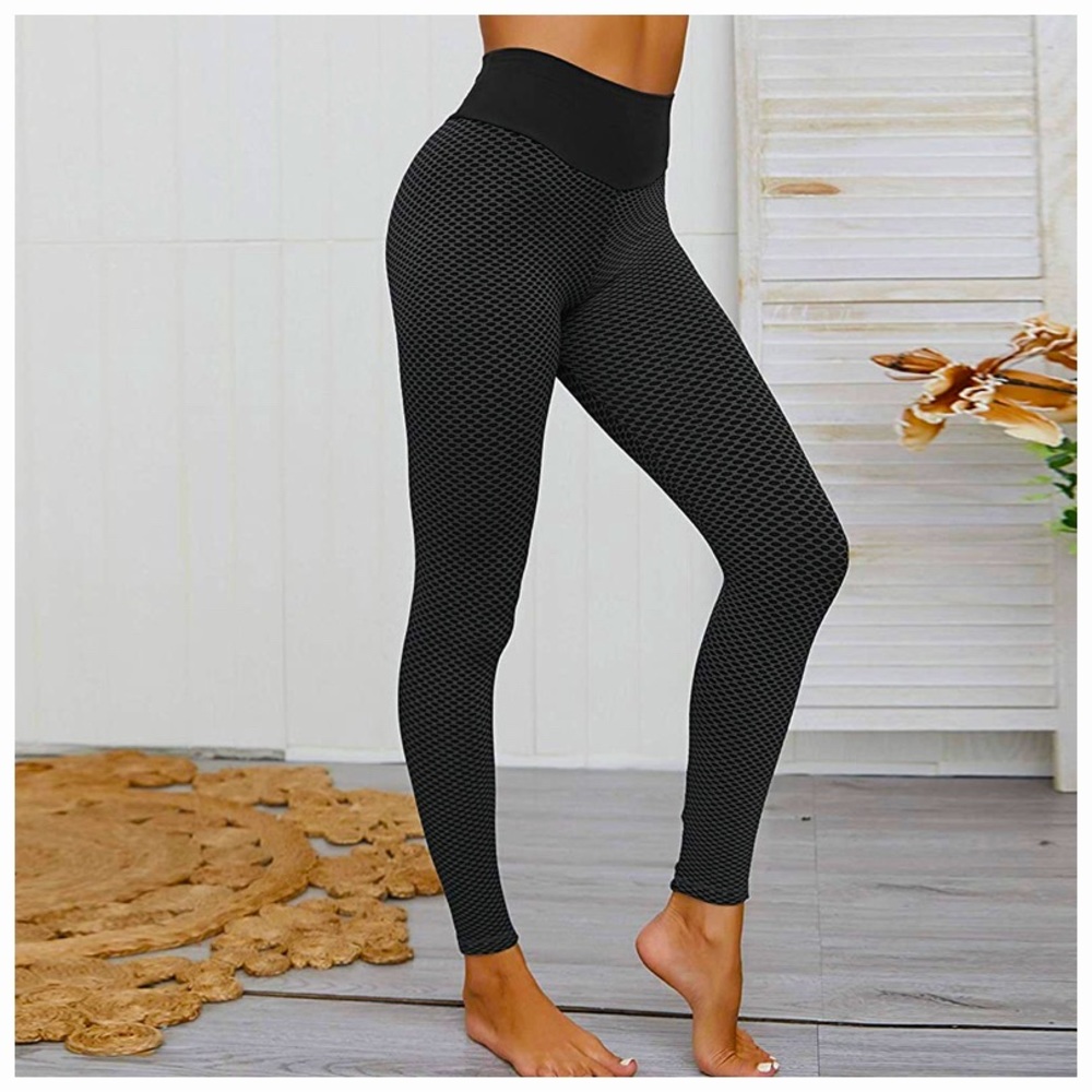 High Waist Tummy Control Scrunch-Butt Yoga Pants - Butt Lifting Leggings